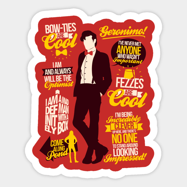 11th Quotes Sticker by TomTrager